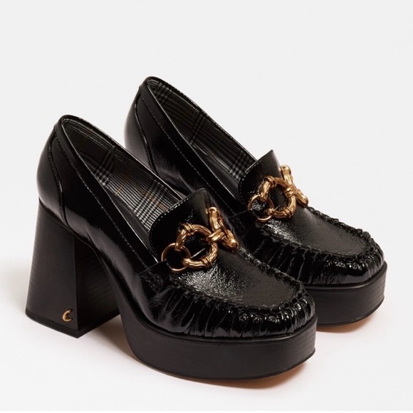 Circus by Sam Edelman Shoes - Circus NY by Sam Edelman Susie platform loafers in black gloss, size 9 EUC.